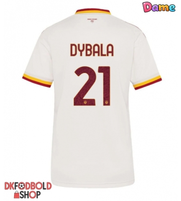AS Roma Paulo Dybala #21 Udebanetrøje Dame 2026-27 Kort ærmer AS Roma Paulo Dybala #21 Udebanetrøje Dame 2026-27 Kort ærmer